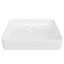 Fergus 500mm Gloss White Semi-recessed Basin